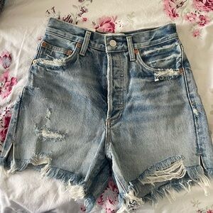 NWT Agolde Dee high rise shorts